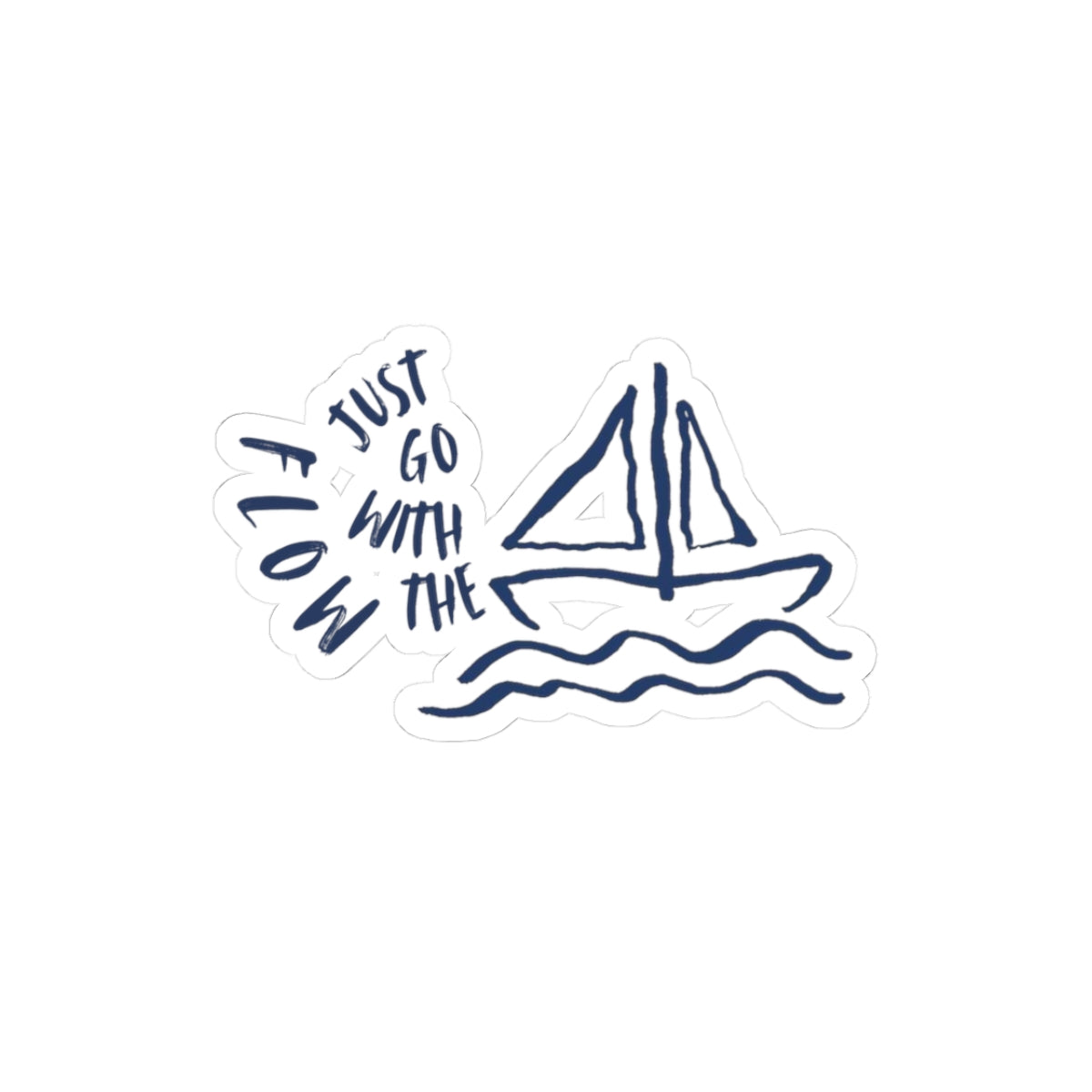 go with the flow sticker
