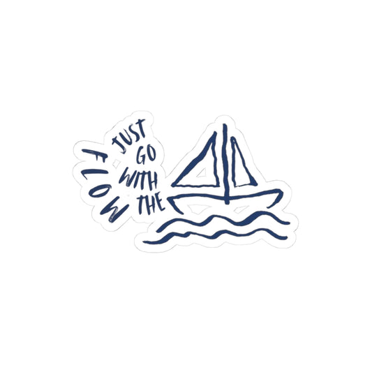 go with the flow sticker